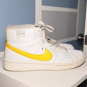 Womens Nike Court Royale 2 Mid White and Yellow